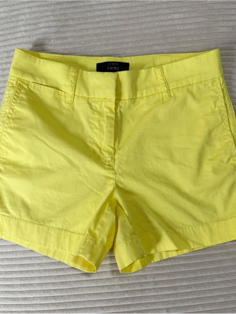 J. Crew Bright Yellow Chino Shorts